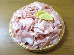 米国産豚とろしゃぶ用（解凍）　128円/100g